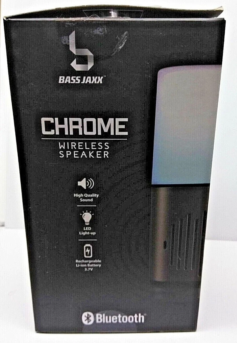 Bass jaxx sale chrome bluetooth speaker