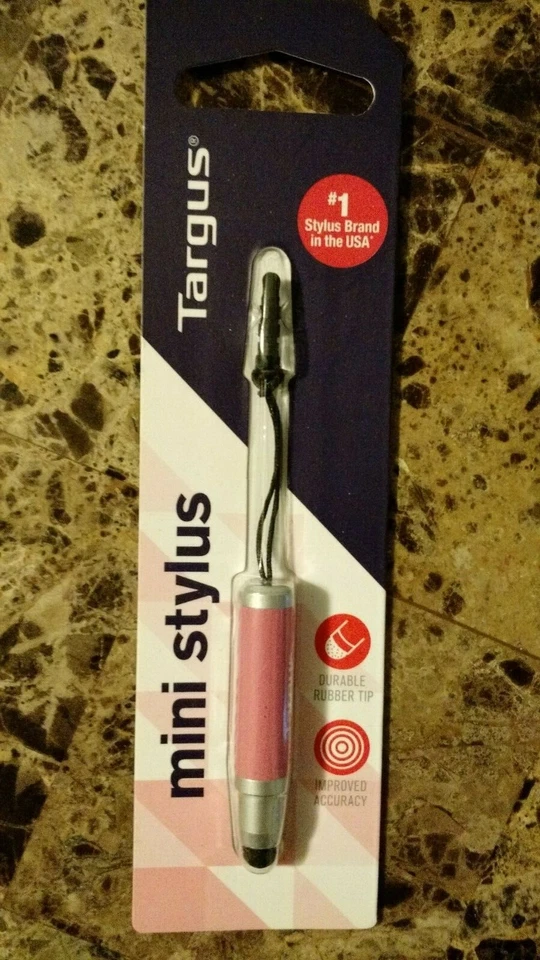 Mini lápiz óptico TARGUS (LOTE DE 10 - rosa) para dispositivos de pantalla táctil, teléfonos inteligentes, pestaña Foto 4 de 4