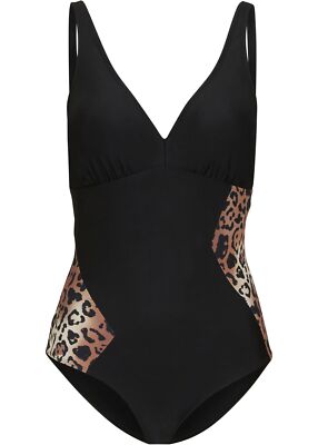 Neu Shape Badeanzug Gr. 44 Schwarz Leo Damen Bademode Bade-Anzug Einteiler