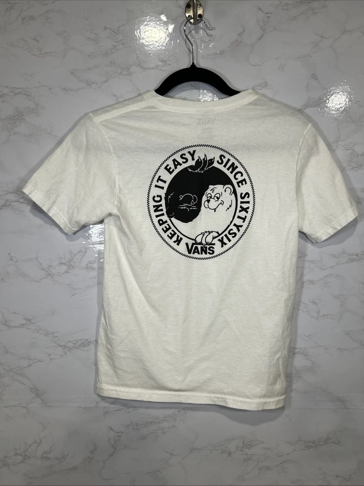 Camiseta Vans Keeping It Easy Life Is Good Niños Gráfico Gato Yin-Yang Talla Pequeña Foto 3 de 4