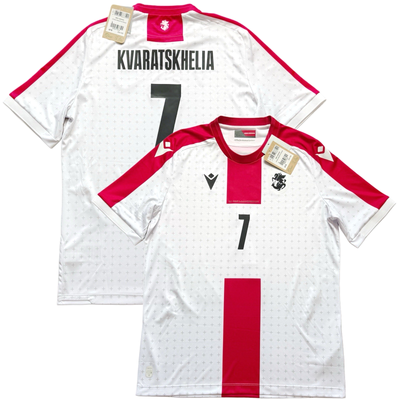 2023/24 Georgia Home Jersey #7 Kvaratskhelia Large Macron Euro