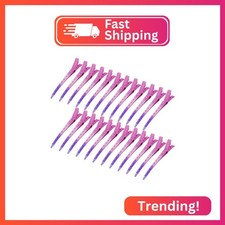 24 Packs Duck Bill Clips, Bantoye 3.35 Inches Rustproof Metal Alligator Curl Cli