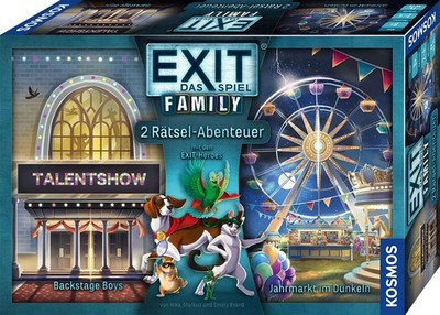 GW79f0 EXIT   Das Spiel Family: Backstage Boys/Jahrmarkt im Dunkeln Neu & OVP