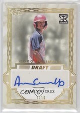 2020 Leaf Ultimate Draft Gold Spectrum 7/10 Armando Cruz #BA-AC2 Auto mp7