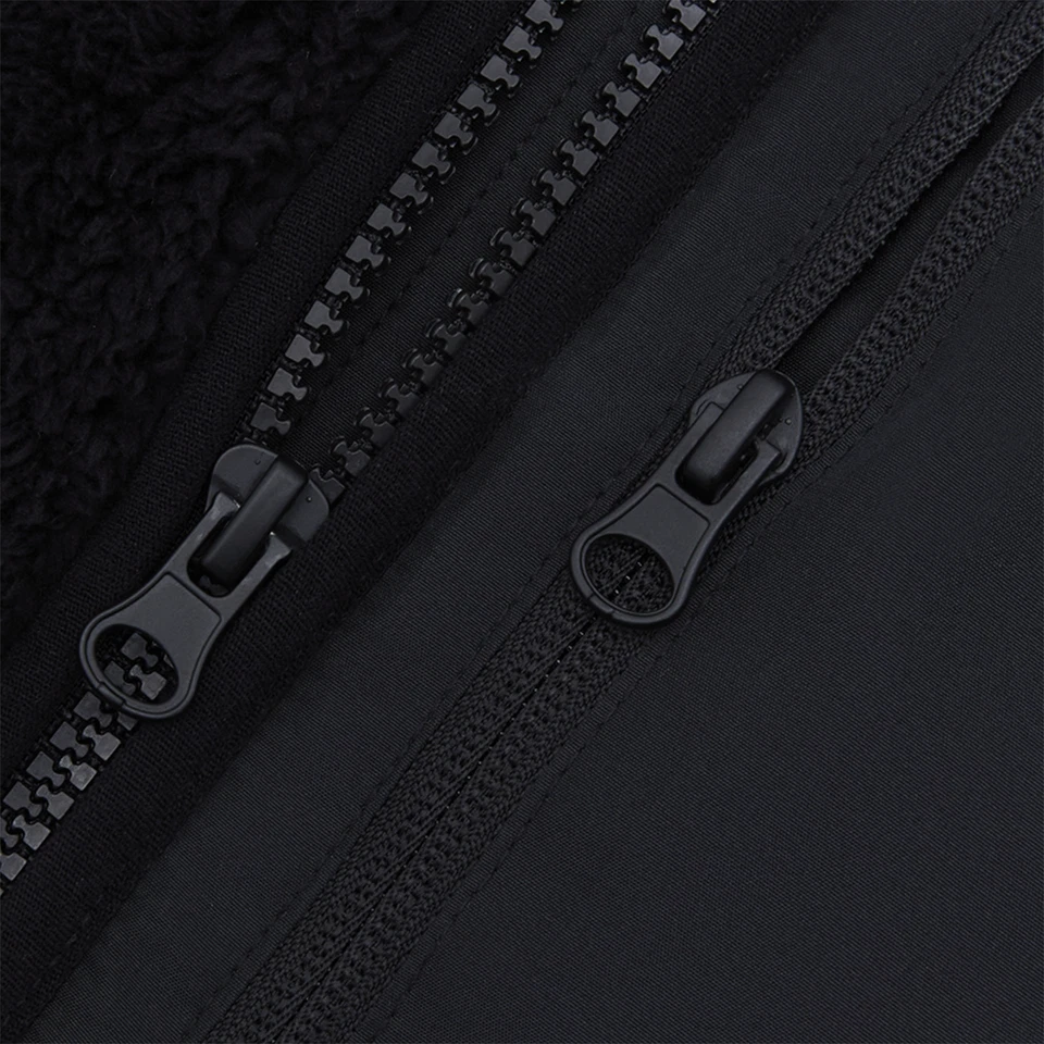 Reebok Womens Fleece Jacket Double Monkey Zip Fleece Black - Image 3 of 3