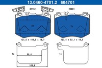 Bremsbelagsatz FÜR MERCEDES-BENZ GLC (X253) - ATE 13.0460-4701.2