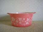 Vintage PYREX Pink Gooseberry Casserole Dish 473 Bowl Only U.S.A. 1 Qt. VNM
