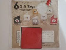 Crafter's Pride-gift tags-Christmas holidays counted cross stitch kit, red green