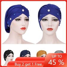 Muslim Women Hijab Turban Chemo Caps Inner Hat Wrap Headwear Hair Loss Beanies