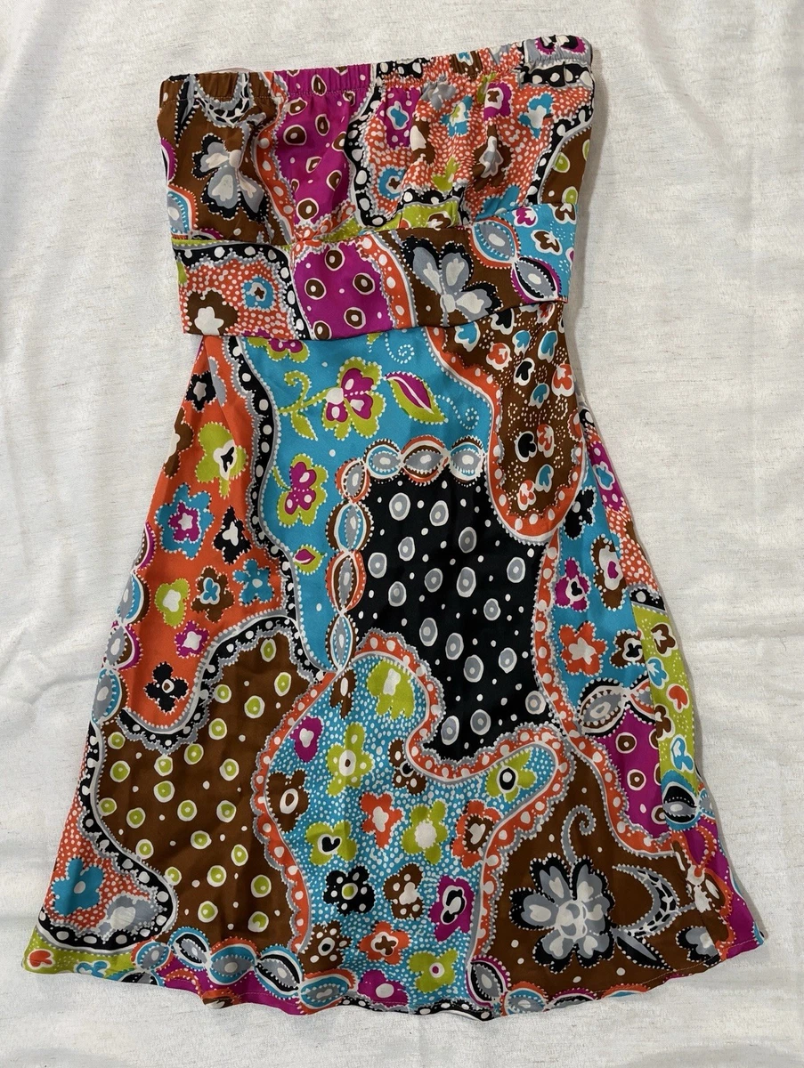 alice and trixie silk dress Alice & Trixie Dresses | Alice & Trixie Tamara Silk Dress | Color: Blue/Pink | Size: L