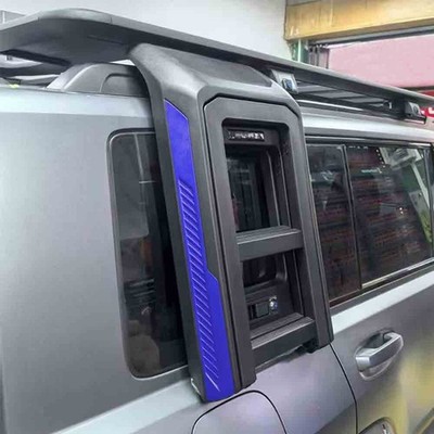 Fits For BYD Bao 5 Denza B5 2023-2025 2026 Black Foldable Liftable Ladder