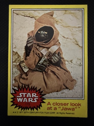1977 Topps Star Wars #175 A closer look at a "Jawa" — TAG (grade unconfirmed)