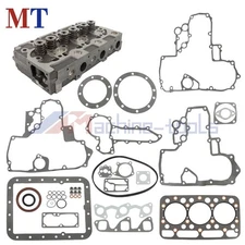 Complete Cylinder Head W/ Valves Gaksets Kit For Kubota D1402 KH91 L2650 L2550