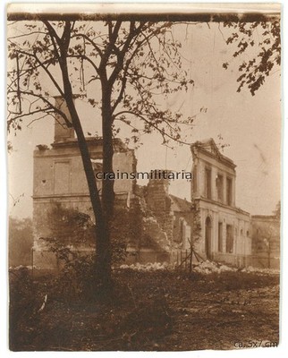 Orig. Foto zerstörtes Schloss ''La Folie'' in VIMY b. Arras Lens Frankreich 1.WK