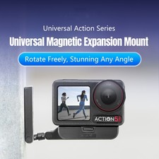 For DJI Osmo Action 5 Pro/4/3 Magnetic Quick Release Mount Extension Adapter AEU