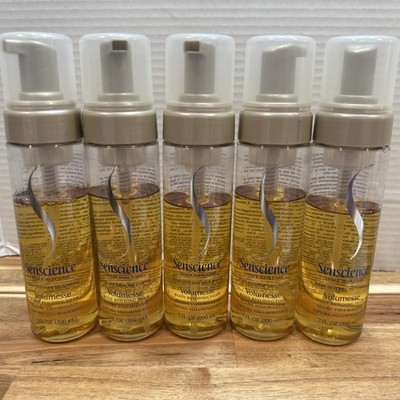 Lot Of 5 Pumps Senscience Volumizing Foam Body Building For Fine Hair 7oz New