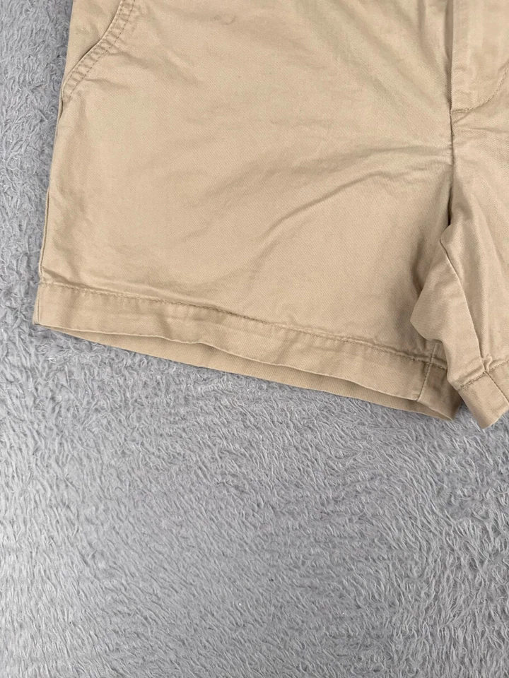 Nautica Jeans Shorts Women 6 Beige Chino 100% Cotton Zip Fly Vacation Beach 30x5 - Image 3 of 4