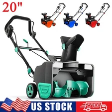 20" Electric Snow Blower Corded Brushless Motor 20" Width 12" Depth 25FT Throw
