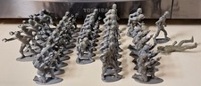 1970s MPC Gray Civil War Figures - No Accessories. Played With Condition