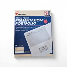 SKILCRAFT Double Pocket Presentation Portfolio - Letter Size Red 25 Pack New