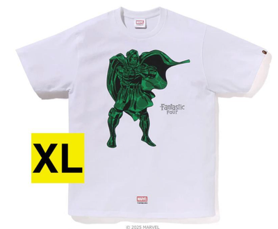 BAPE x Marvel “Fantastic Four” Dr. Doom T-shirt (White, XL) a