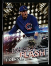 Nico Hoerner 2020 Topps Chrome #FF-10 Freshman Flash Gold Refractor #/50 Cubs RC