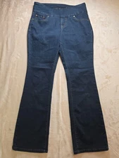 Jag Jeans Womens Size 10P Pull On Jeggings High Rise Straight Leg Roll Up