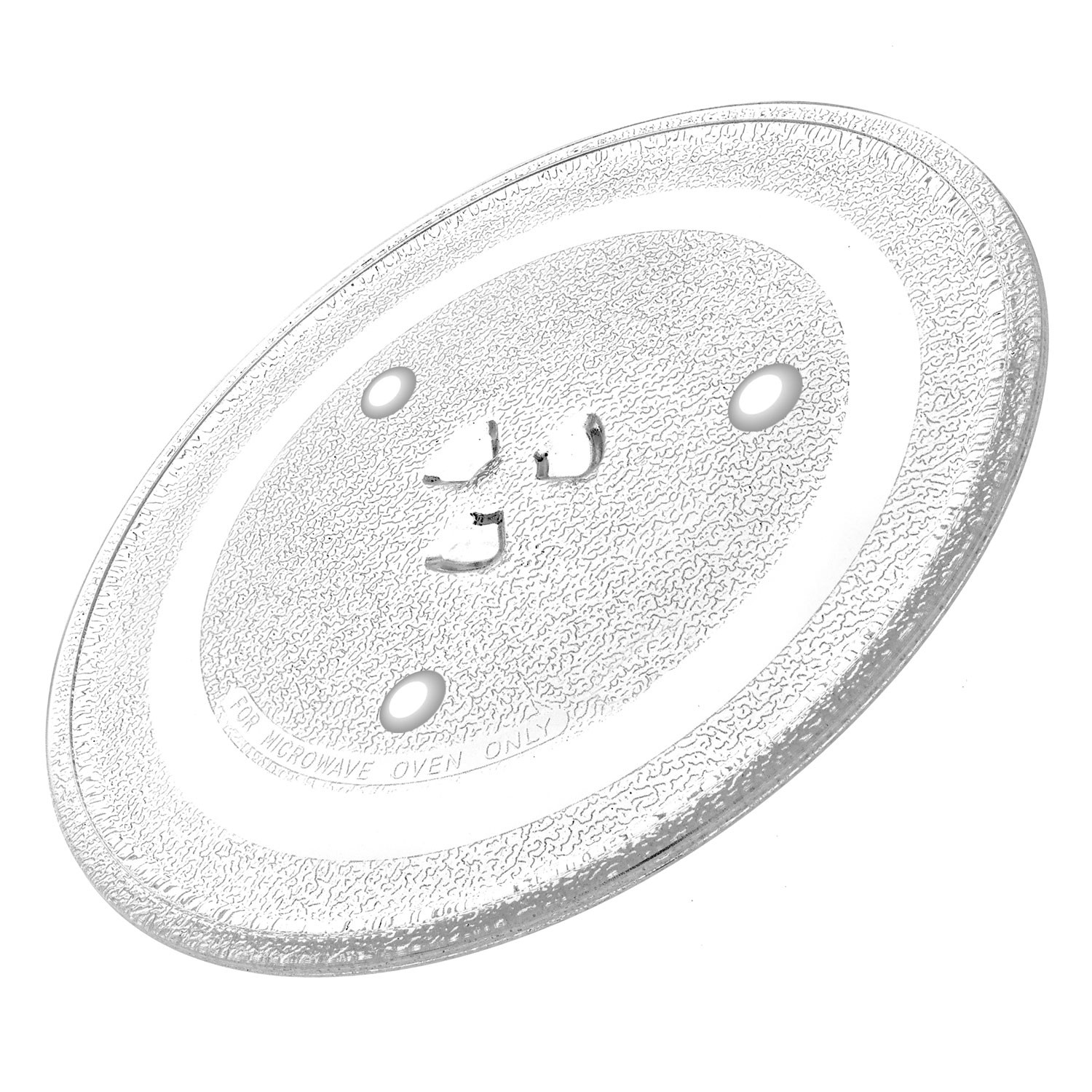 Microwave Turntable Glass Plate with 6 Fixers Belling, Stoves, New World (288mm)