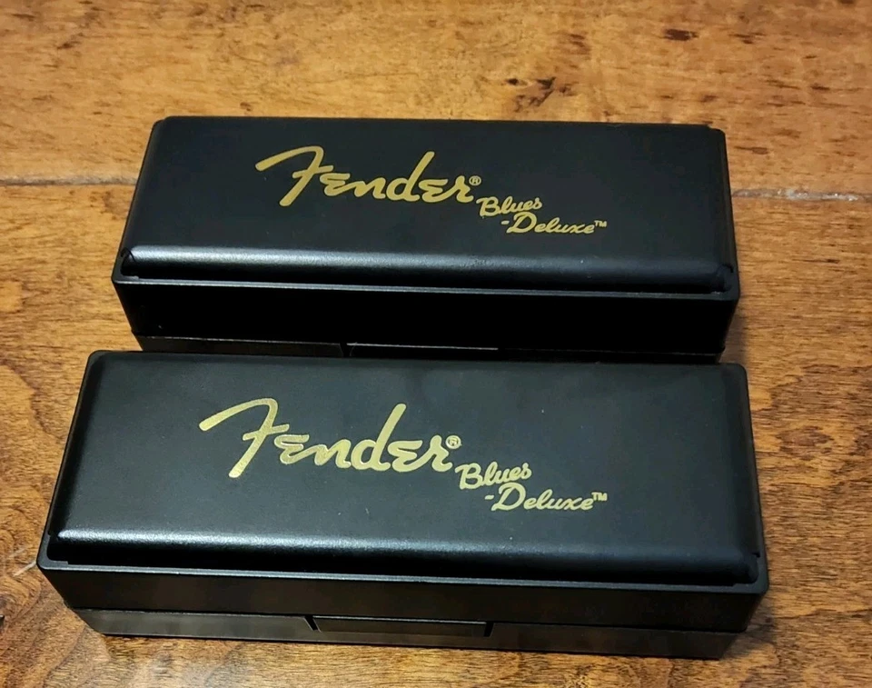 Lote de 2 Fender Blues Deluxe Estuche de Armónica Diatónica de 10 Agujeros Llave de Música A & C Foto 3 de 4