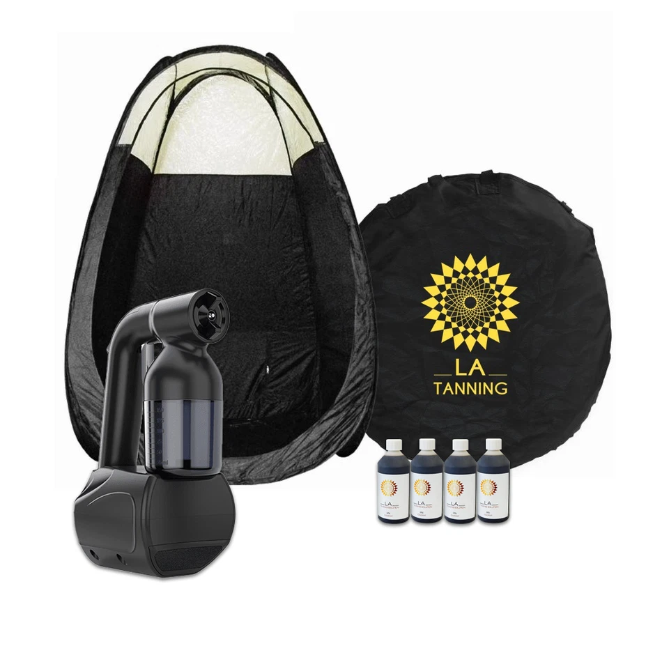 LA TANNING COMPANY Spray Tanning Tan.Handy Kit - Machine/ Tent & Tanning Solution- Worth £190.00!!