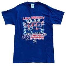VTG USA Hockey First Line Of Defense T Shirt Mens Large Leetch Suter Rafalski