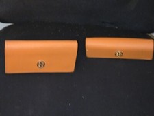 Pair Of Tory Burch Sunglasses Cases Magnetic Closure Orange Eyeglasses Holder