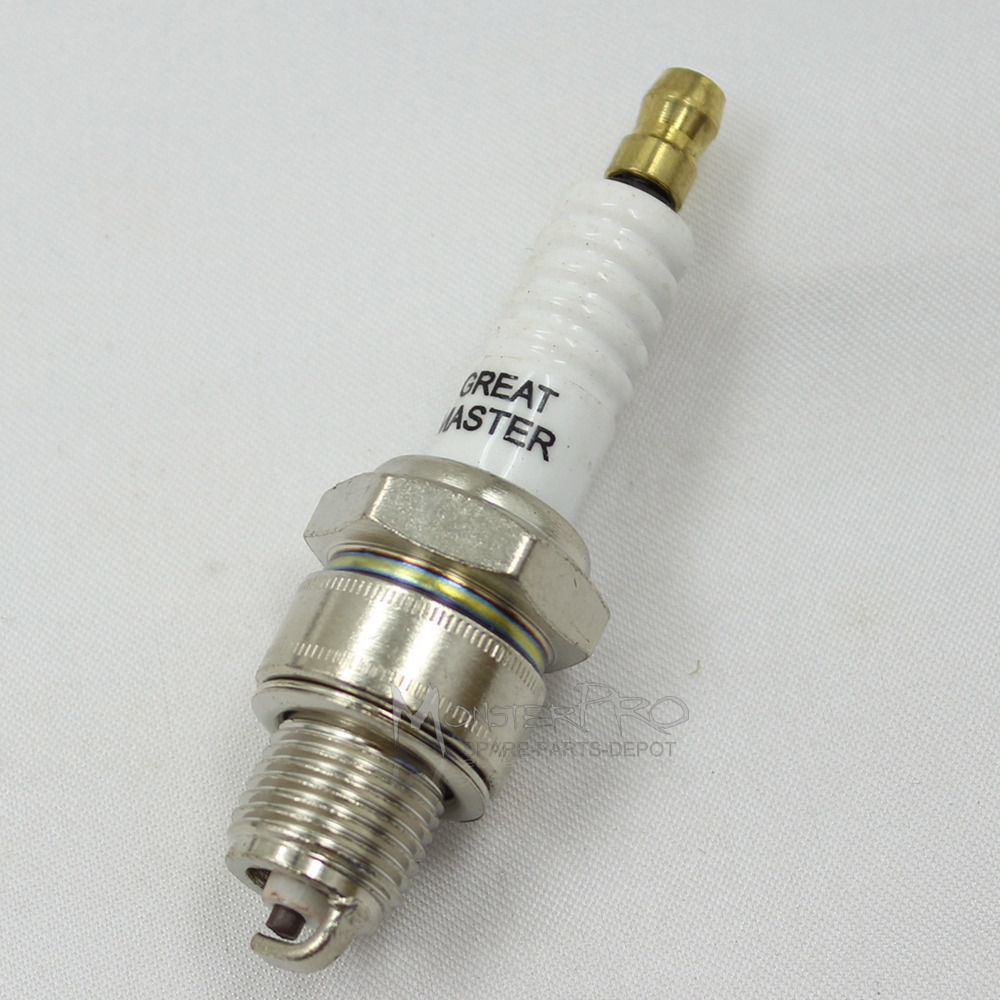 1pc Ignition White Spark Plug For 49-80CC Stroke Engine Motorized Bicycle