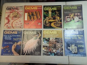 Vintage Jewelry Making Gems And Minerals Magazine lot of 8 1978-1982 Lapidary 