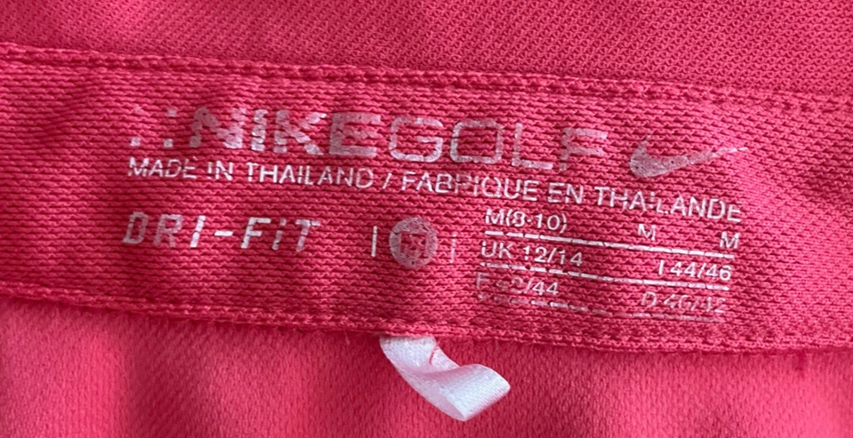 Nike Golf Sleeveless Polo Women's Sz Medium Pink Fitted Slimming - Image 4 of 4