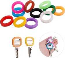 22 pcs Key Caps Plastic Color Identifiers Covers Tags Standard Flat House Keys