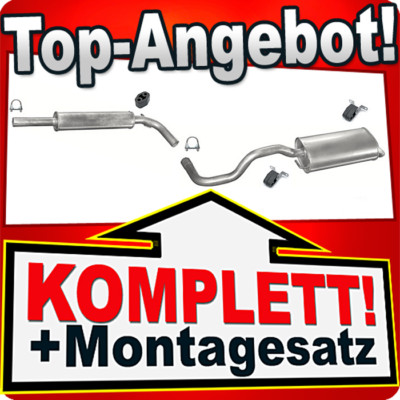 Auspuff für SEAT IBIZA II (6K) 1.6 1598ccm Motor: AEE ALM 97-99 Auspuffanlage
