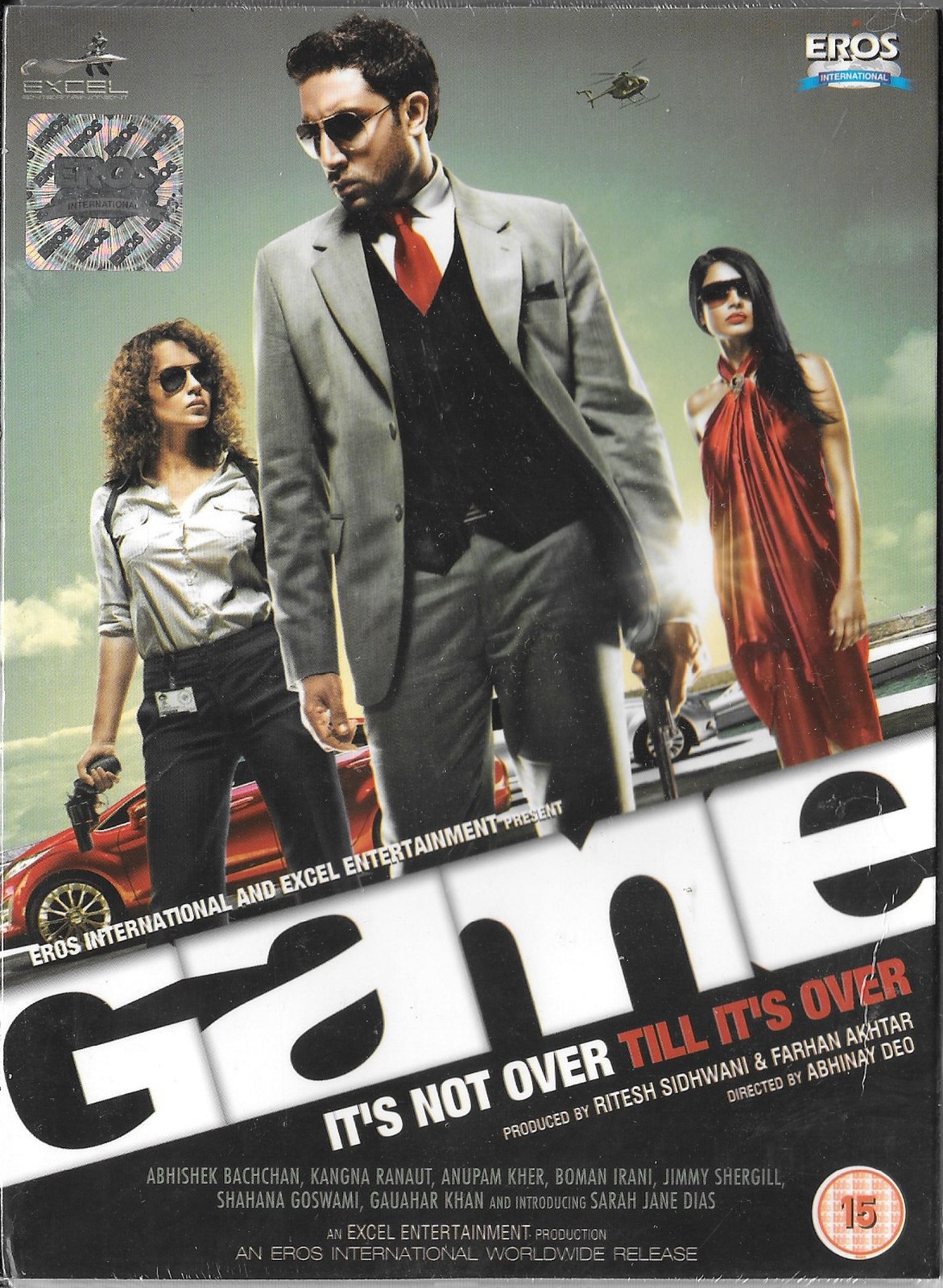 GAME - ABHISHEK BACHAN - KANGNA RANUT - NEW BOLLYWOOD DVD - FREE UK POST