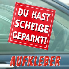 Naklejki na brzydki zaparkowany zakaz parkowania fałszywy znak parkowania samochód brzydki parking