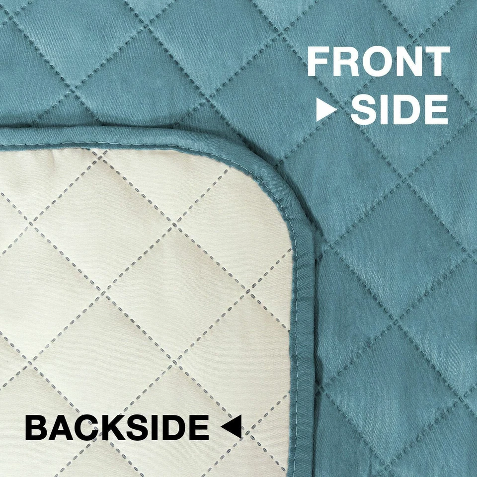 Sofa Covers Couch Cover Protector Water Prevent Quilted Slip Covers with Strap - image 2 of 4