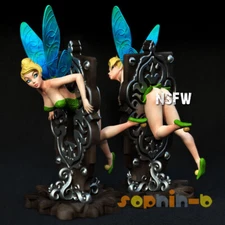 Tinker Bel Fairy Keyhole NSFW 1:4 Model Kit Unpainted 3d Print GK Statue Figure
