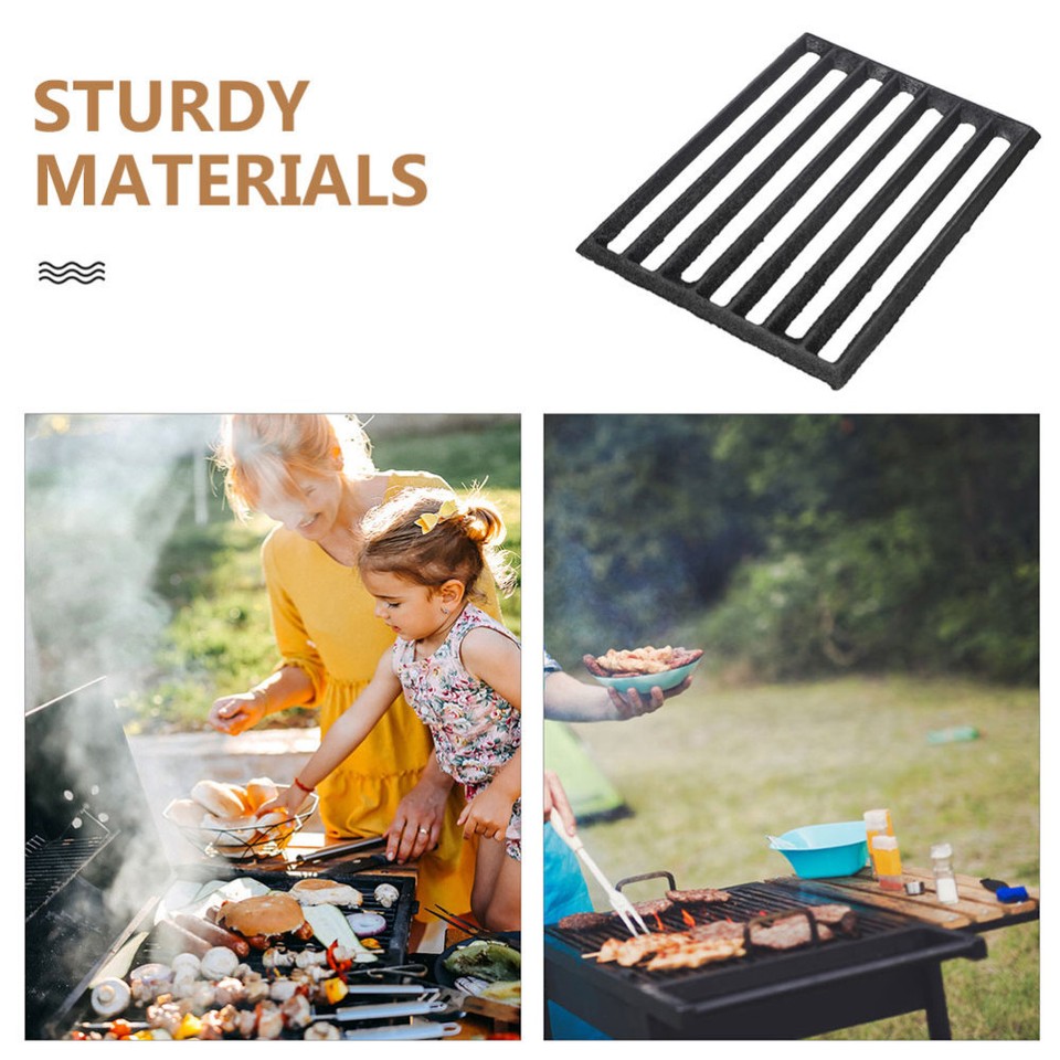 Rectangular Firewood Grate Iron Barbecue Grate Outdoor Fireplace Grate