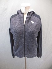 Abercrombie Fitch Size 15/16 Kids Unisex Zip Up Sherpa Lined Athletic Jacket 844