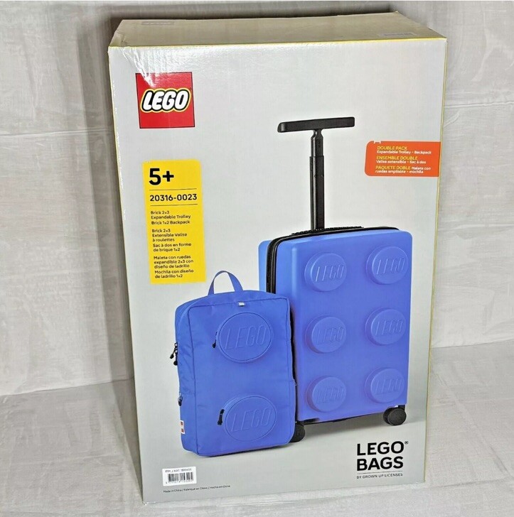 LEGO Luggage Set: Carry-On & Backpack Blue - New In Box | eBay