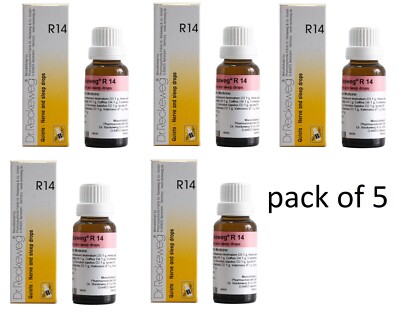 5xDr. Reckeweg R14 Nerve Tonic Sleep Anxiety Stress Drops 22ml |  Free shipping