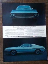 1971 AMC Javelin Harriest Looking Sports Car In America Print Ad