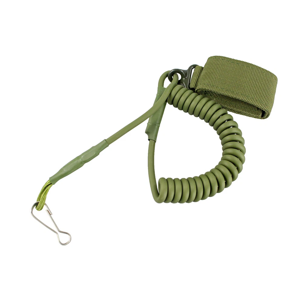 Tactical Gun Sling Elastic Secure Spring Retention Rope Sling Pistol Lanyard - Image 4 of 4