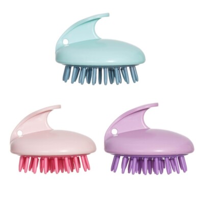 Soft Handheld Hair Scalp Massager Shampoo Brush for Wet Dry Oily Curly Straight