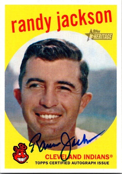 2008 Topps Heritage RANDY JACKSON Cleveland Indians Real One AUTO MINT