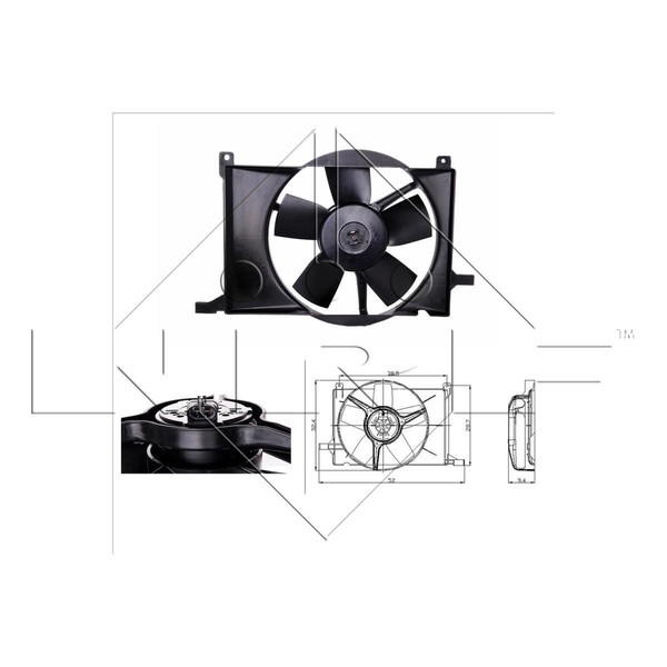 LüFter MotorküHlung FüR Opel Corsa B 73_ 78_ 79_ Tigra 95_ Combo 71_-image